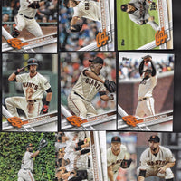San Francisco Giants 2017 Topps Complete 21 Card Team Set with Buster Posey and Madison Bumgarner Plus