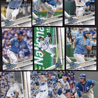 Kansas City Royals 2017 Topps Complete Series One and Two Regular Issue 21 card Team Set with Eric Hosmer, Salvador Perez, Lorenzo Cain plus