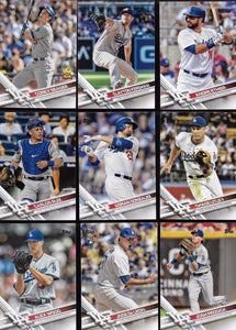 Los Angeles Dodgers 2017 Topps Complete Mint 28 Card Team Set with Corey Seager All Star Rookie Plus