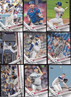 Los Angeles Dodgers 2017 Topps Complete Mint 28 Card Team Set with Corey Seager All Star Rookie Plus
