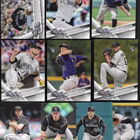 Colorado Rockies 2017 Topps Complete Series One and Two Regular Issue 29 card Team Set with Carlos Gonzalez, Trevor Story, Nolan Arenado plus