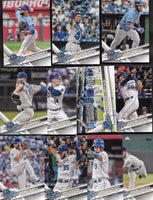 Kansas City Royals 2017 Topps Complete Series One and Two Regular Issue 21 card Team Set with Eric Hosmer, Salvador Perez, Lorenzo Cain plus
