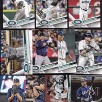 Seattle Mariners 2017 Topps Complete Series One and Two Regular Issue 21 card Team Set with Robinson Cano, Nelson Cruz, Felix Hernandez plus