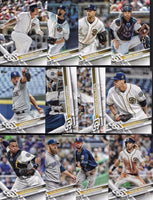 San Diego Padres 2017 Topps Complete 23 card Team Set with Wil Myers and Yangervis Solarte Plus
