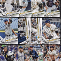 San Diego Padres 2017 Topps Complete 23 card Team Set with Wil Myers and Yangervis Solarte Plus