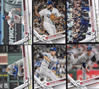 Los Angeles Dodgers 2017 Topps Complete Mint 28 Card Team Set with Corey Seager All Star Rookie Plus
