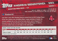 Boston Red Sox 2017 Topps Complete 26 Card Team Set with Andrew Benintendi Rookie card
