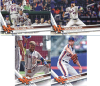 New York Mets 2017 Topps Complete 27 card Team Set with David Wright and Jacob DeGrom Plus
