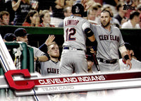 Cleveland Indians 2017 Topps Complete 24 card Team Set with Francisco Lindor and Carlos Santana Plus
