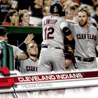 Cleveland Indians 2017 Topps Complete 24 card Team Set with Francisco Lindor and Carlos Santana Plus