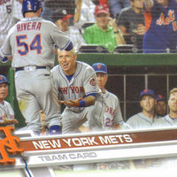 New York Mets 2017 Topps Complete 27 card Team Set with David Wright and Jacob DeGrom Plus