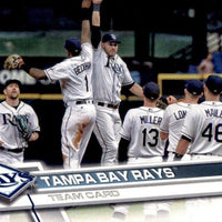Tampa Bay Rays 2017 Topps Complete 18 Card Team Set with Evan Longoria and Kevin Kiermaier Plus