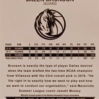 Jalen Brunson 2018 2019 NBA Hoops Series Mint ROOKIE Card #243