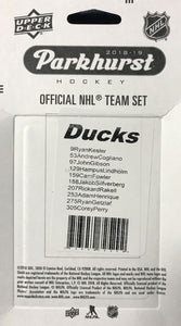 Anaheim Ducks  2018 2019 Upper Deck PARKHURST Factory Sealed Team Set