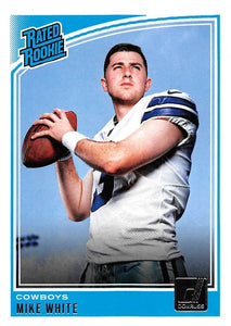 Mike White 2018 Donruss Football Series Mint Rated Rookie Card #335
