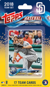 San Diego Padres  2018 Topps Factory Sealed 17 Card Team Set