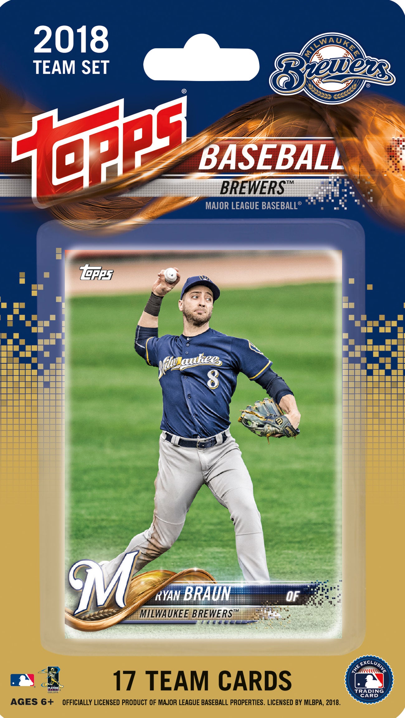 Milwaukee Brewers 2018 Team Set Trading Cards