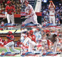 Los Angeles Angels 2018 Topps Complete 25 Card Team Set with Shohei Ohtani Rookie Card #700 Plus
