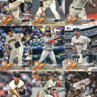 San Francisco Giants 2018 Topps Complete 21 Card Team Set with Buster Posey and Hunter Pence plus