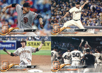 San Francisco Giants 2018 Topps Complete 21 Card Team Set with Buster Posey and Hunter Pence plus
