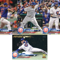 Chicago Cubs 2018 Topps Complete 25 card Team Set including Kris Bryant and Javier Baez Plus
