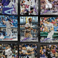 Colorado Rockies 2018 Topps Complete Series One and Two Regular Issue 28 card Team Set with Carlos Gonzalez, Trevor Story, Nolan Arenado, Charlie Blackmon plus