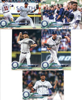 Seattle Mariners 2018 Topps Complete Series One and Two Regular Issue 21 card Team Set with Nelson Cruz, Felix Hernandez and Mitch Haniger Future Stars plus
