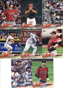 Arizona Diamondbacks 2018 Topps Complete Series One and Two Regular Issue 23 card Team Set including Paul Goldschmidt, Zack Greinke and Shelby Miller plus