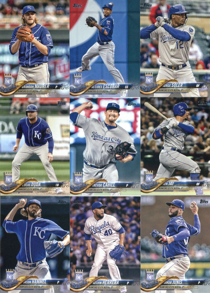 Kansas City Royals 2023 Topps Complete Mint Hand Collated 21 Card Team