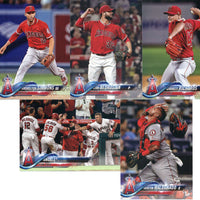 Los Angeles Angels 2018 Topps Complete 25 Card Team Set with Shohei Ohtani Rookie Card #700 Plus