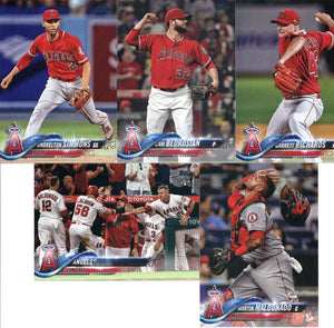 Los Angeles Angels 2018 Topps Complete 25 Card Team Set with Shohei Ohtani Rookie Card #700 Plus