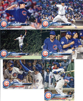 Chicago Cubs 2018 Topps Complete 25 card Team Set including Kris Bryant and Javier Baez Plus
