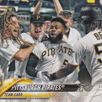 Pittsburgh Pirates 2018 Topps Complete Series One and Two Regular Issue 20 card team set with Tyler Glasnow and Josh Bell Future Stars cards plus