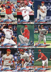 Los Angeles Angels 2018 Topps Complete 25 Card Team Set with Shohei Ohtani Rookie Card #700 Plus