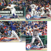 Texas Rangers 2018 Topps Complete Series One and Two Regular Issue 21 Card Team Set with Elvis Andrus, Rougned Odor and Adrian Beltre plus