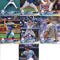 Tampa Bay Rays 2018 Topps Complete Regular Issue 17 Card Team Set with Kevin Kiermaier and Evan Longoria Plus