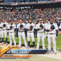Detroit Tigers 2018 Topps Complete 15 Card Team Set with Miguel Cabrera and Victor Martinez Plus