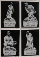 1927 Middy Bread Series Reprint Set containing 21 players each from the St. Louis Browns and Cardinals.
