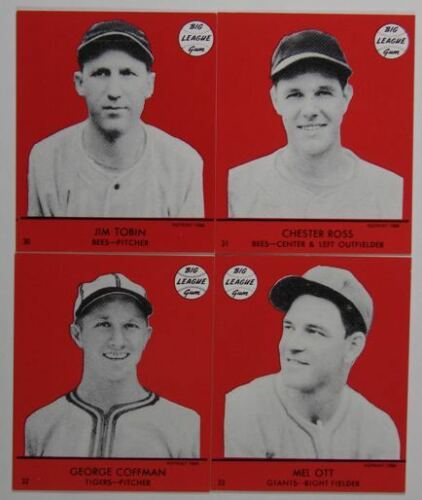 1941 Goudey RED Complete Mint 33 Card Reprint Set