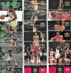 1999 2000 Upper Deck Century Legends Basketball Series 89 Card Set with 11 Michael Jordan Cards and a TON of Hall of Famers