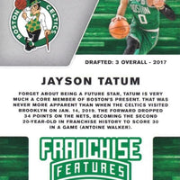Jayson Tatum 2019 2020 Panini Donruss Franchise Features Series Mint Card #18