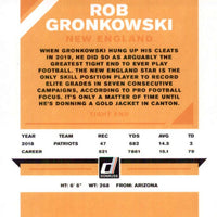 Rob Gronkowski 2019 Donruss RED PRESS PROOF Version of Card #164