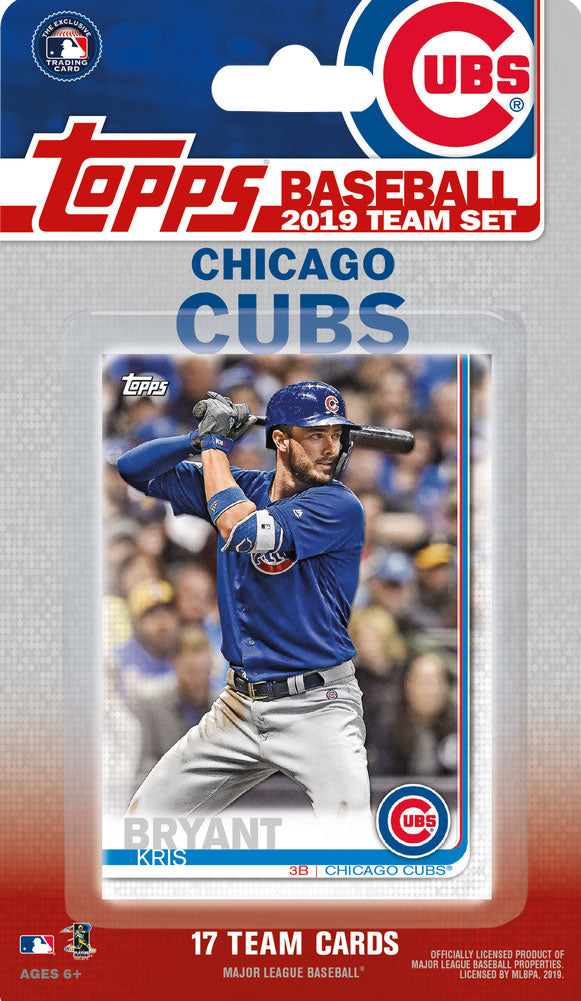 Chicago Cubs 2019 Topps Factory Sealed 17 Card Team Set