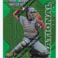 Mike Piazza 1997 Topps Inter-League REFRACTOR Series Mint Card # ILM2 with Tim Salmon