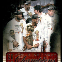 LeBron James 2013 2014 Hoops Miami Heat Champions Basketball Series Mint Card #301
