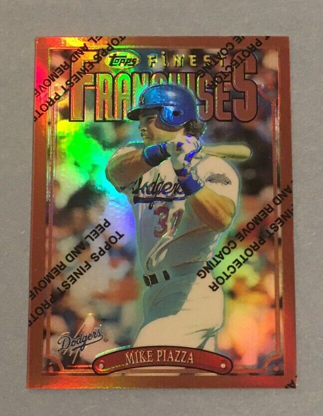 Mike Piazza 1996 Topps Finest Franchises REFRACTOR Series Mint Card #275