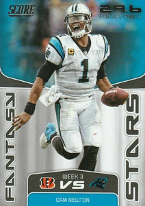 Cam Newton 2019 Score Fantasy Stars Series Mint Card #FS-8