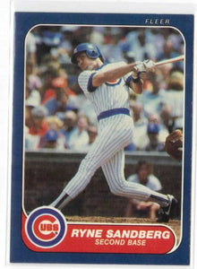 Ryne Sandberg 1986 Fleer Series Mint Card #378