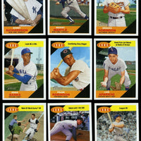 2009 Topps Heritage Baseball Flashbacks Insert Set with 2 Mickey Mantle Cards Plus