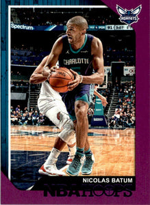 Nicolas Batum 2018 2019 Panini NBA Hoops Purple Parallel Series Mint Card #119